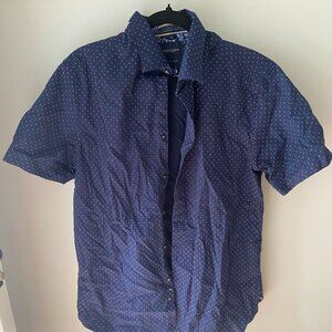 Men's Denim & Flower Dress Shirt